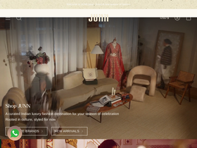 JUNN homepage screenshot