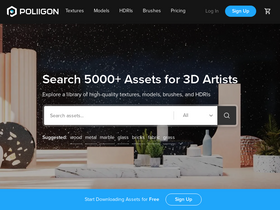 'poliigon.com' screenshot