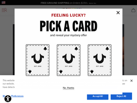 'truereligion.com' screenshot