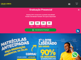 'celsolisboa.edu.br' screenshot