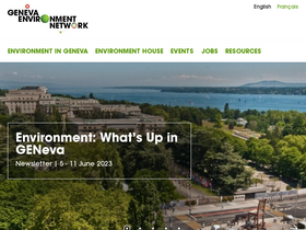 'genevaenvironmentnetwork.org' screenshot
