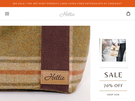 hettie.co.uk homepage screenshot