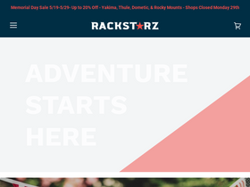 Rackstarz homepage screenshot