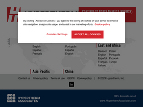 'hypertherm.com' screenshot