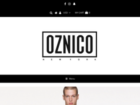 oznico.com homepage screenshot