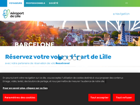 'lille.aeroport.fr' screenshot