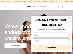 districtlaser.com homepage screenshot