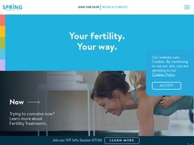 'springfertility.com' screenshot