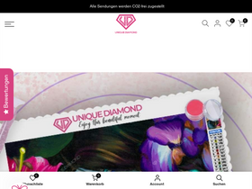 Unique Diamond homepage screenshot