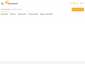 'expressbank.az' screenshot