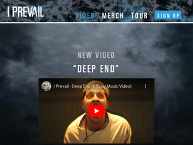 'iprevailband.com' screenshot