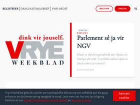 'vryeweekblad.com' screenshot