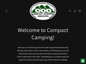 compactcampingstore.com homepage screenshot