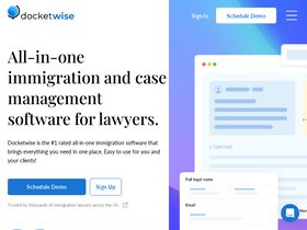 'docketwise.com' screenshot