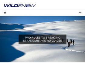 'wildsnow.com' screenshot