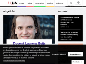 'folia.nl' screenshot