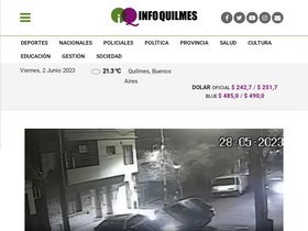 'infoquilmes.com.ar' screenshot