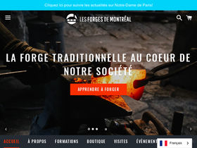 lesforgesdemontreal.org homepage screenshot