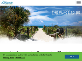 'visitsarasota.com' screenshot
