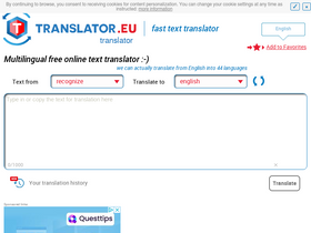 'translator.eu' screenshot