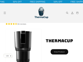 ThermaCup website screenshot