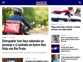 'gazetaderiopreto.com.br' screenshot