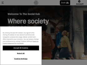 'thesocialhub.co' screenshot