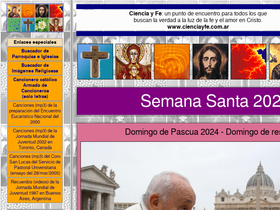 'cienciayfe.com.ar' screenshot