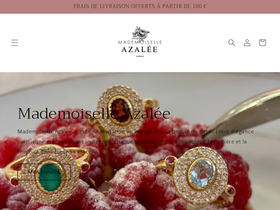 mademoiselleazalee.com homepage screenshot