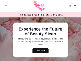 Queentape homepage screenshot