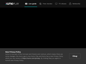 'xumo.tv' screenshot