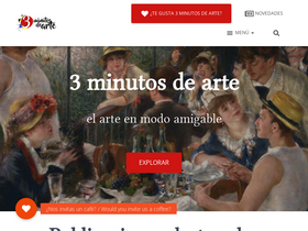 '3minutosdearte.com' screenshot