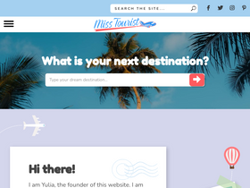 'misstourist.com' screenshot