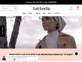 'hairbrella.com' screenshot