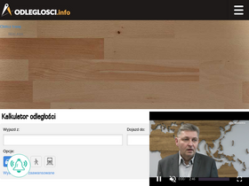 'odleglosci.info' screenshot