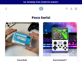 pocokonsol homepage screenshot