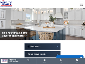 'mcbridehomes.com' screenshot