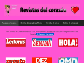 'revistasdelcorazon.es' screenshot