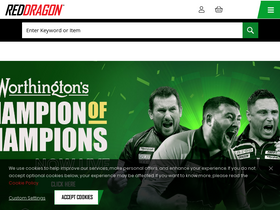 'reddragondarts.com' screenshot