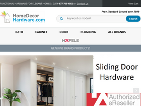 'homedecorhardware.com' screenshot