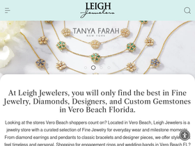 leighjewelers.com homepage screenshot