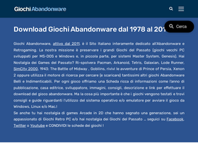 'giochiabandonware.com' screenshot