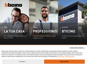 'bticino.it' screenshot
