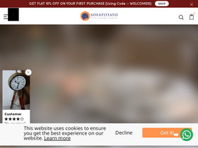 'sofapotato.in' screenshot
