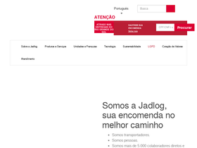 'jadlog.com' screenshot
