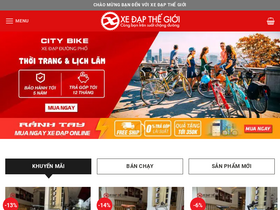 'xedapthegioi.vn' screenshot