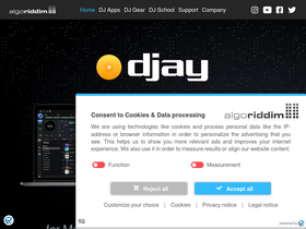 'algoriddim.com' screenshot
