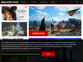 'square-enix-games.com' screenshot