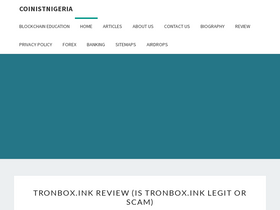 'coinist.com.ng' screenshot