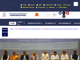 'ksoumysuru.ac.in' screenshot